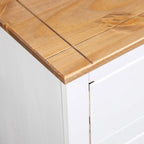 vidaXL Sideboard Drawer Cupboard for Bedroom Storage Cabinet Pine Panama Range - 31.5 x 15.7 x 32.7