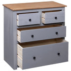 vidaXL Sideboard Drawer Cupboard for Bedroom Storage Cabinet Pine Panama Range - 31.5 x 15.7 x 32.7