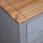 vidaXL Sideboard Drawer Cupboard for Bedroom Storage Cabinet Pine Panama Range - 31.5 x 15.7 x 32.7