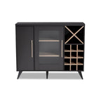 Pietro Mid-Century Modern Finished Wine Cabinet - 38.78 High x 47.24 Wide x 13.39 Deep