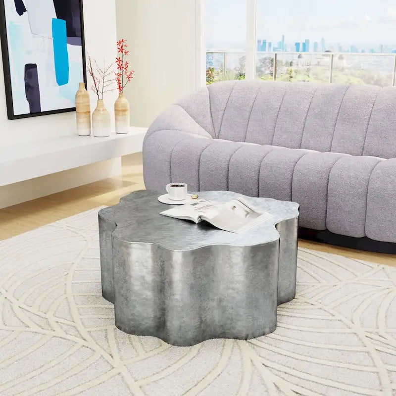 Coffee Table - 36.6  W x 36.2  D x 15.4  H