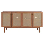 SAFAVIEH Micaela 63-inch 4-Door Storage Media TV Stand - 63.1  W x 16.3  D x 31.7  H - 63Wx16Dx32H