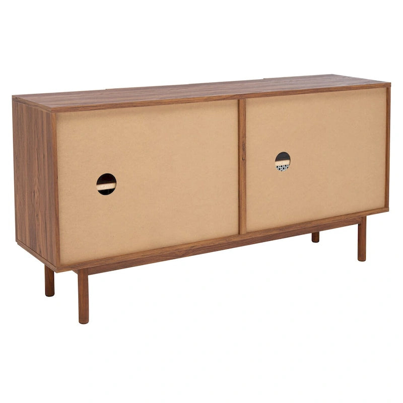 SAFAVIEH Micaela 63-inch 4-Door Storage Media TV Stand - 63.1  W x 16.3  D x 31.7  H - 63Wx16Dx32H