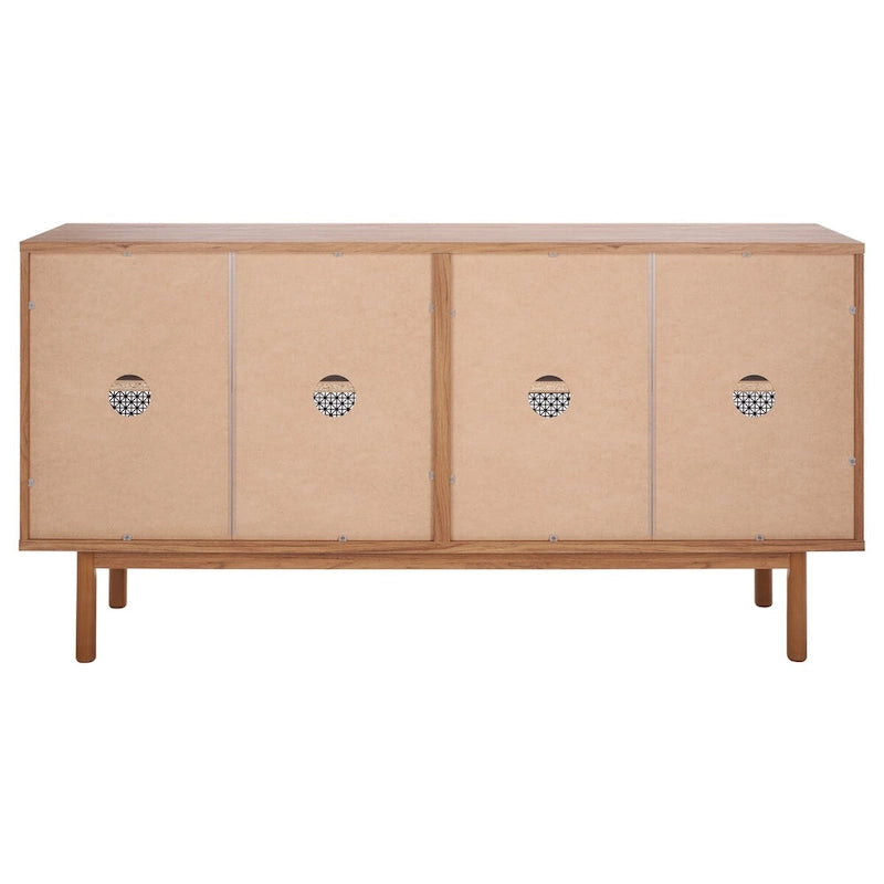 SAFAVIEH Micaela 63-inch 4-Door Storage Media TV Stand - 63.1  W x 16.3  D x 31.7  H - 63Wx16Dx32H