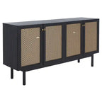 SAFAVIEH Micaela 63-inch 4-Door Storage Media TV Stand - 63.1  W x 16.3  D x 31.7  H - 63Wx16Dx32H