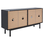 SAFAVIEH Micaela 63-inch 4-Door Storage Media TV Stand - 63.1  W x 16.3  D x 31.7  H - 63Wx16Dx32H