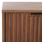 SAFAVIEH Deandra 4-Door Entertainment Media Stand (Fits Up To 65  Flatscreen TV) - 60.8 In. x 17.7 In. x 24.6 In. - 61Wx18Dx25H