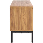 SAFAVIEH Deandra 4-Door Entertainment Media Stand (Fits Up To 65  Flatscreen TV) - 60.8 In. x 17.7 In. x 24.6 In. - 61Wx18Dx25H