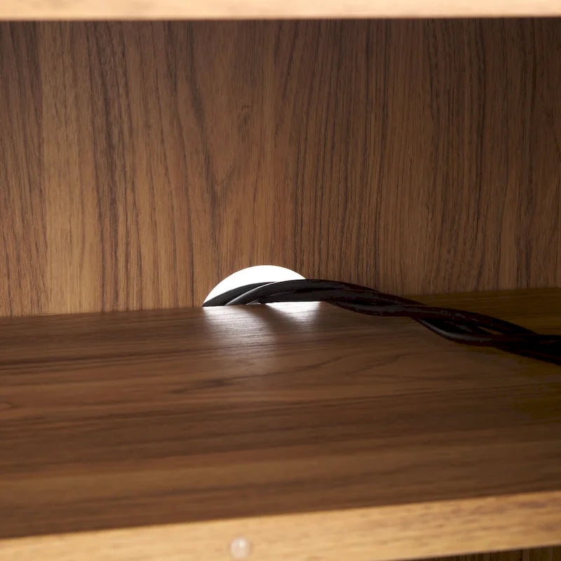 SAFAVIEH Deandra 4-Door Entertainment Media Stand (Fits Up To 65  Flatscreen TV) - 60.8 In. x 17.7 In. x 24.6 In. - 61Wx18Dx25H