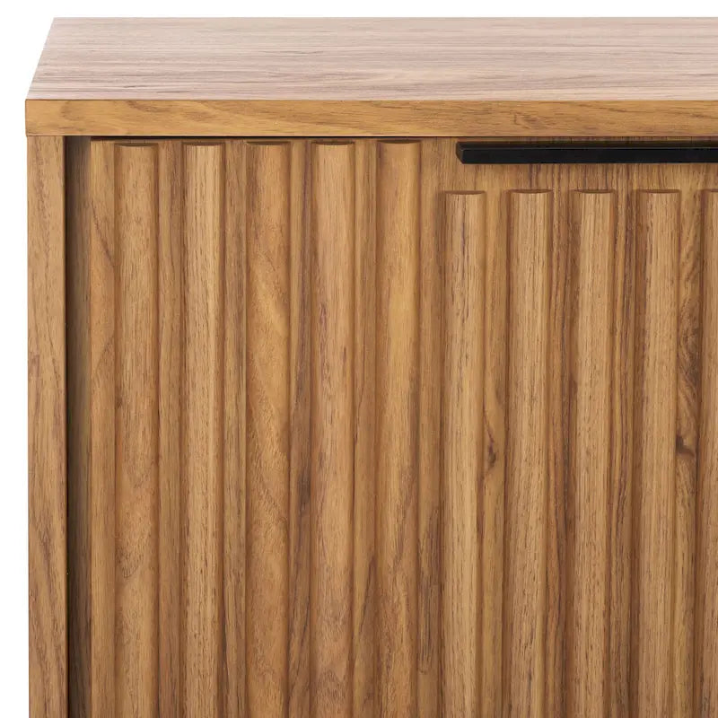 SAFAVIEH Deandra 4-Door Entertainment Media Stand (Fits Up To 65  Flatscreen TV) - 60.8 In. x 17.7 In. x 24.6 In. - 61Wx18Dx25H