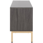 SAFAVIEH Deandra 4-Door Entertainment Media Stand (Fits Up To 65  Flatscreen TV) - 60.8 In. x 17.7 In. x 24.6 In. - 61Wx18Dx25H