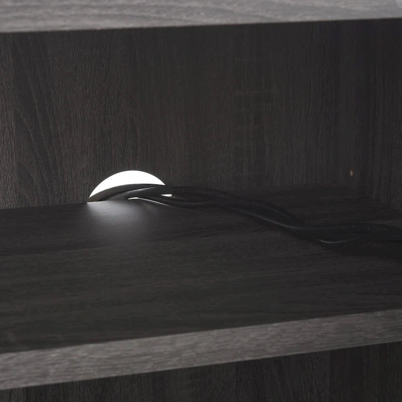 SAFAVIEH Deandra 4-Door Entertainment Media Stand (Fits Up To 65  Flatscreen TV) - 60.8 In. x 17.7 In. x 24.6 In. - 61Wx18Dx25H