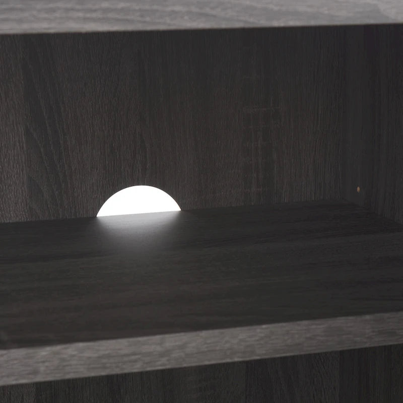 SAFAVIEH Deandra 4-Door Entertainment Media Stand (Fits Up To 65  Flatscreen TV) - 60.8 In. x 17.7 In. x 24.6 In. - 61Wx18Dx25H