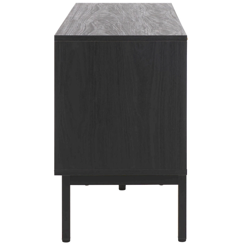 SAFAVIEH Deandra 4-Door Entertainment Media Stand (Fits Up To 65  Flatscreen TV) - 60.8 In. x 17.7 In. x 24.6 In. - 61Wx18Dx25H