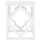 SAFAVIEH Grayce Trellis Silver Leaf End Table. - 19  W x 19  D x 23  H - 19Wx19Dx23H