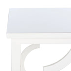 SAFAVIEH Grayce Trellis Silver Leaf End Table. - 19  W x 19  D x 23  H - 19Wx19Dx23H