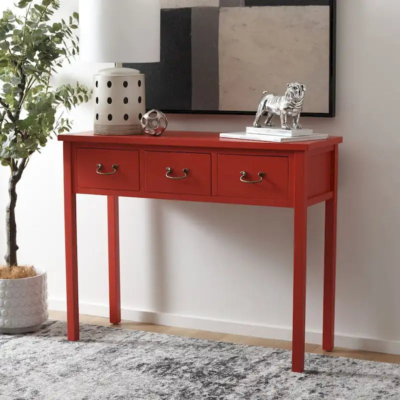 SAFAVIEH Marleine Antiqued Grey Console Table - 39.4 x 14.2 x 31.7 - 39Wx14Dx32H