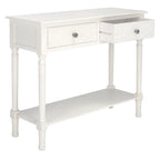 SAFAVIEH Leonia 2-Drawer Console Table - 35.5  W x 13  L x 29.5  H - 36Wx13Dx30H