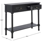 SAFAVIEH Leonia 2-Drawer Console Table - 35.5  W x 13  L x 29.5  H - 36Wx13Dx30H