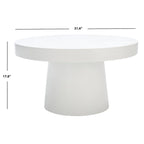 SAFAVIEH Berenice Paper Mache Round Coffee Table - 31.6  W x 31.6  L x 17.8  H - 32Wx32Dx18H
