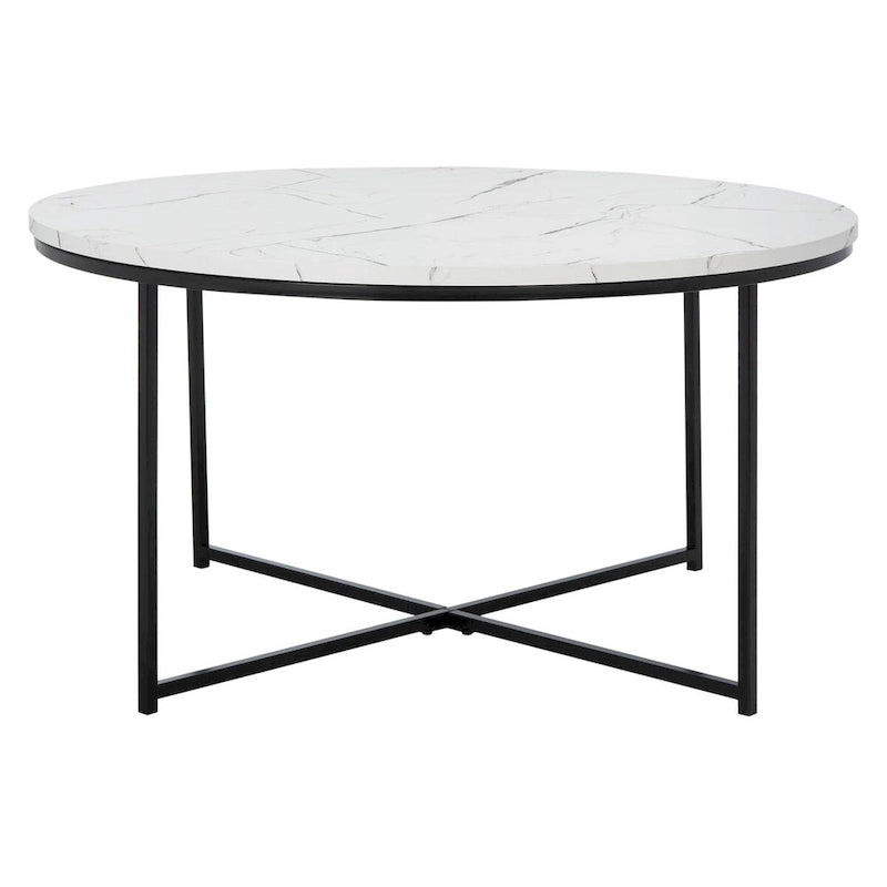 SAFAVIEH Alverda Marble Coffee Table - 35  W x 35  D x 19  H - 35Wx35Dx19H