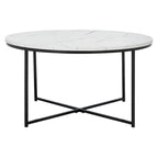 SAFAVIEH Alverda Marble Coffee Table - 35  W x 35  D x 19  H - 35Wx35Dx19H