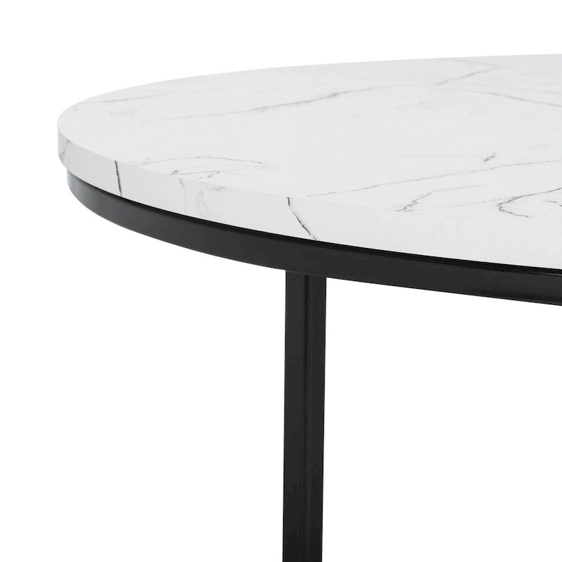 SAFAVIEH Alverda Marble Coffee Table - 35  W x 35  D x 19  H - 35Wx35Dx19H