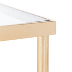 SAFAVIEH Couture Araminta Gold Leaf Coffee Table - 44  W x 24  L x 20.5  H - 44Wx24Dx21H