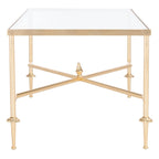 SAFAVIEH Couture Araminta Gold Leaf Coffee Table - 44  W x 24  L x 20.5  H - 44Wx24Dx21H