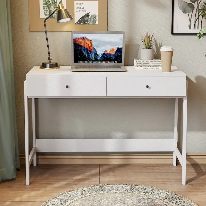 VredHom 2-drawer Computer Office Study Writing Desk