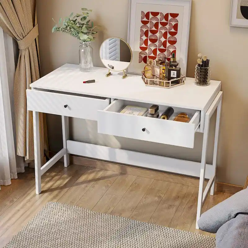 VredHom 2-drawer Computer Office Study Writing Desk