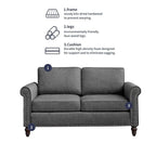 Mixoy Sectional Sleeper Sofa,Single Couch & Loveseat Couch &3 Seater Sofa, DIY Combination for Living Room