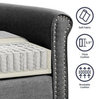 Mixoy Sectional Sleeper Sofa,Single Couch & Loveseat Couch &3 Seater Sofa, DIY Combination for Living Room