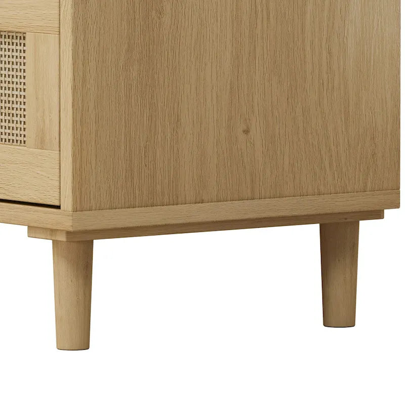 3-Drawers Rattan Storage Cabinet