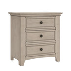 Ediline 3-drawer Wood Modular Storage Nightstand with Charging Station by iNSPIRE Q Classic