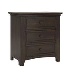 Ediline 3-drawer Wood Modular Storage Nightstand with Charging Station by iNSPIRE Q Classic