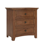 Ediline 3-drawer Wood Modular Storage Nightstand with Charging Station by iNSPIRE Q Classic