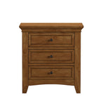 Ediline 3-drawer Wood Modular Storage Nightstand with Charging Station by iNSPIRE Q Classic