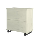 3-Drawer Nightstand with Elevated Metal Legs, Set of 2