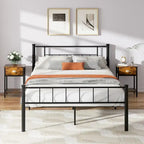 Futzca Bed Frame with Headboard and Footboard