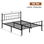 Futzca Bed Frame with Headboard and Footboard