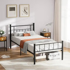 Futzca Bed Frame with Headboard and Footboard