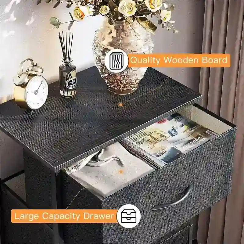 Small Dresser Chest of Drawers Fabric Dresser - 11.73D x 15.74W x 31.77H