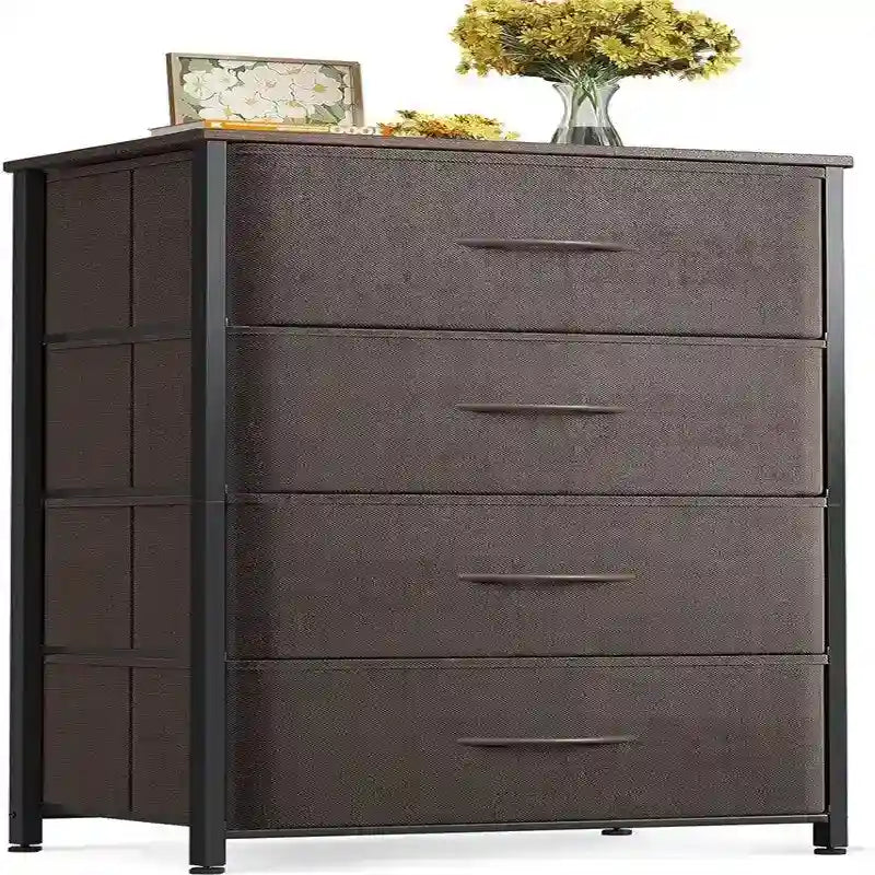Small Dresser Chest of Drawers Fabric Dresser - 11.73D x 15.74W x 31.77H