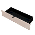 Upholstered Platform Bed with Storage Headboard