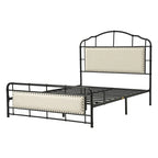 Eufemia Industrial 62  High Headboard Platform Metal Bed Frame by HULALA HOME
