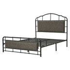 Eufemia Industrial 62  High Headboard Platform Metal Bed Frame by HULALA HOME
