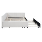 Merax Full Size Upholstered Daybed with Trundle