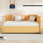 Merax Full Size Upholstered Daybed with Trundle