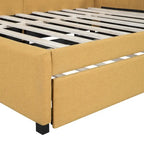 Merax Full Size Upholstered Daybed with Trundle